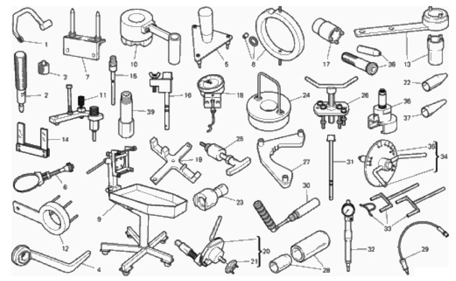 WORKSHOP SERVICE TOOLS, ENGINE