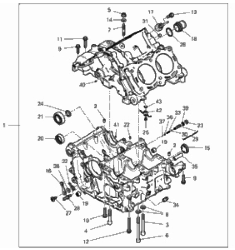 HALF-CRANKCASES PAIR 