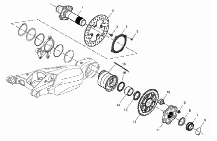 REAR WHEEL SPINDLE 