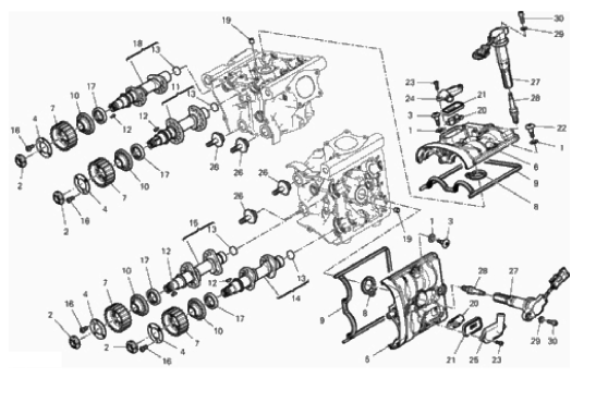 CYLINDER HEAD : TIMING SYSTEM 